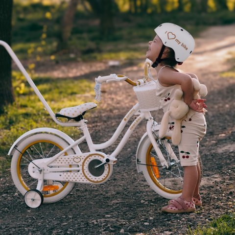 Kask M dla dzieci 3-7 lat - SUN BABY z lampką LED biały