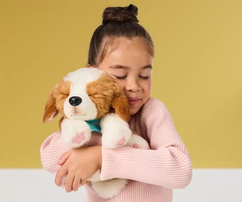 Little Live Pets 26548 Interaktywny Piesek Łatek z klatką