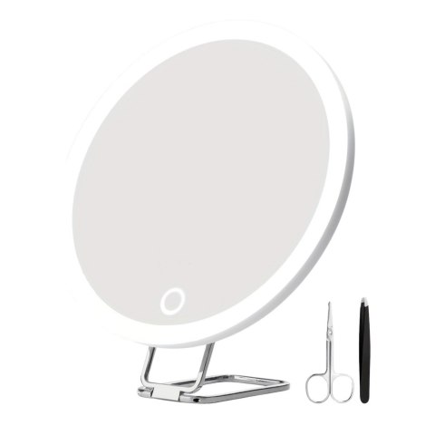 Lusterko Do Makijażu Powiększenie 30x 3 Tryby Oświetlenia Akcesoria