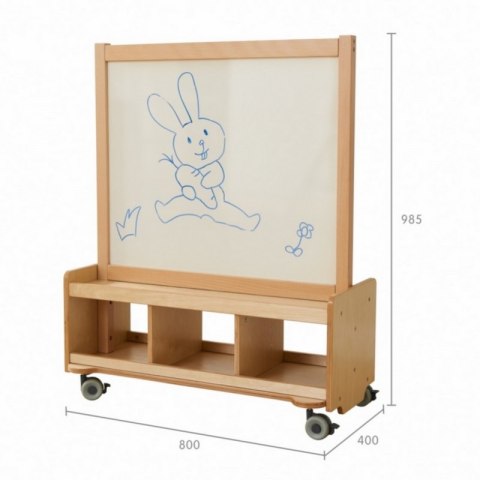 MASTERKIDZ Dwustronna Tablica Kredowa i Magnetyczna Do Pisania