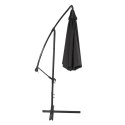 Parasol Ogrodowy Boczny Z Regulacją Pochyłu Pokrowiec 350 x 250cm Antracyt