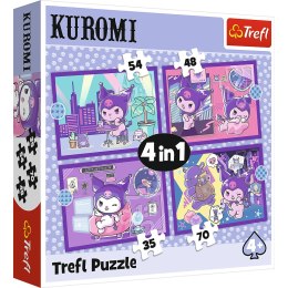Puzzle - 4w1 - Dzień Kuromi - Hello Kitty Trefl 34676
