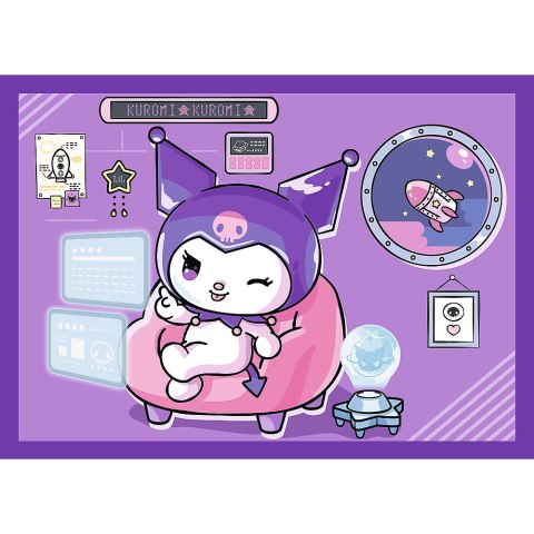 Puzzle - 4w1 - Dzień Kuromi - Hello Kitty Trefl 34676