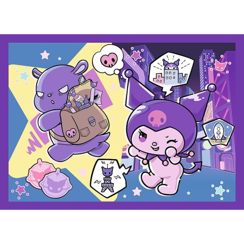 Puzzle - 4w1 - Dzień Kuromi - Hello Kitty Trefl 34676