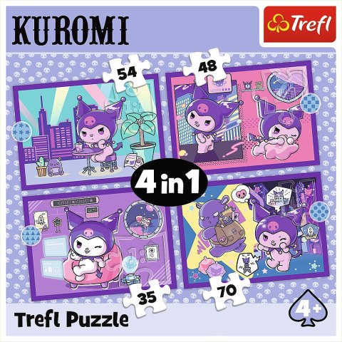 Puzzle - 4w1 - Dzień Kuromi - Hello Kitty Trefl 34676