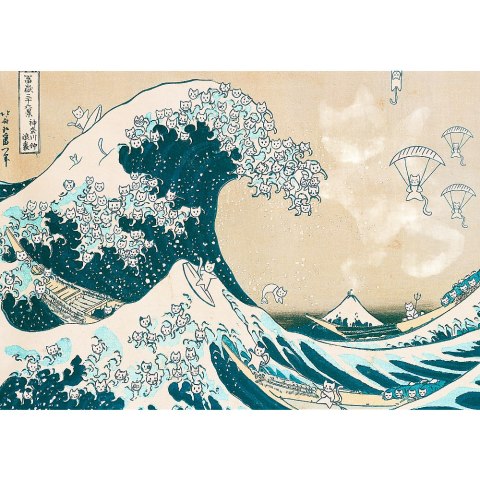 Puzzle - 500 - Wielka kocia fala - Trefl 37537