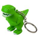 Brelok Do Kluczy Plecaka Dinozaur Latarka LED Dźwięki Zielony