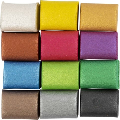 Farby akwarelowe 12 kolorów metalicznych