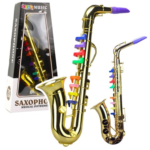 Instrument Muzyczny Dla Dzieci Saksofon Zabawkowy Złoty