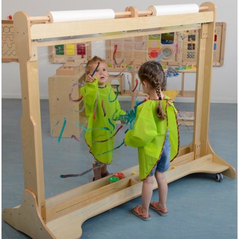 MASTERKIDZ Ogromna Drewniana Sztaluga Okienna Do Malowania