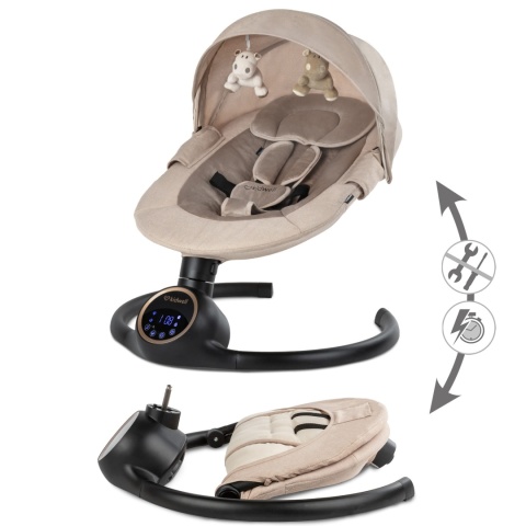 REVE Kidwell Bujaczek leżaczek elektryczny 2w1 - Beige/Gold