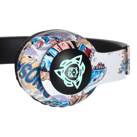 Słuchawki bezprzewodowe nauszne Bluetooth RGB Gaming Sport 150mAh