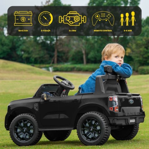 Jeździk akumulatorowy Ford - czarny