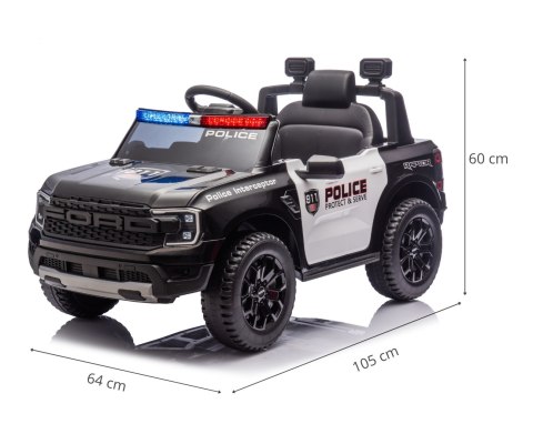 MILLY MALLY 6487 Pojazd na akumulator Ford Ranger Police Black