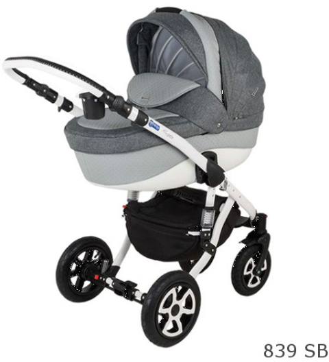 BARLETTA 4W1 wózek dziecięcy ADAMEX + Fotelik i Baza IsoFix 839sb