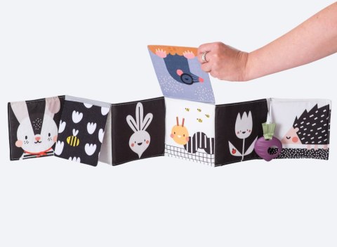 Dwustronna Książeczka Sensoryczna Urban Garden - Stymulacja Wzrokowa i Rozwój Zmysłów dla Maluchów