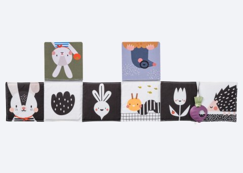 Dwustronna Książeczka Sensoryczna Urban Garden - Stymulacja Wzrokowa i Rozwój Zmysłów dla Maluchów