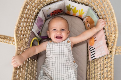 Dwustronna Książeczka Sensoryczna Urban Garden - Stymulacja Wzrokowa i Rozwój Zmysłów dla Maluchów