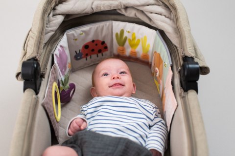 Dwustronna Książeczka Sensoryczna Urban Garden - Stymulacja Wzrokowa i Rozwój Zmysłów dla Maluchów