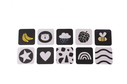 Ilustrowane Karty Savannah z Lusterkiem - Zestaw Edukacyjny dla Niemowląt