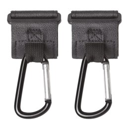 Karabińczyk na pasku skórzanym 2 szt