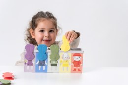 Królicza Zabawa - Edukacyjna Zabawka z Klipsami do Rozwoju Motoryki i Kolorów