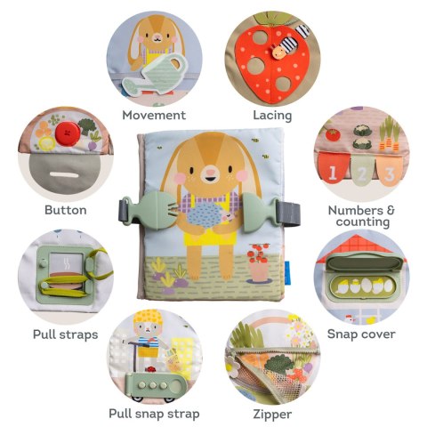 Książeczka Edukacyjna Taf Toys z 12 Aktywnościami - Rozwój Motoryczny, Matematyczny i Kreatywność