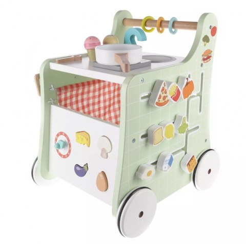 Kuchnia drewniana na kółkach Wood