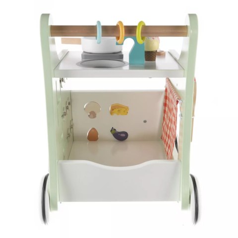 Kuchnia drewniana na kółkach Wood