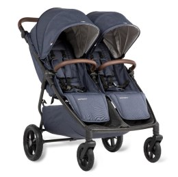 M.Twin x Wózek Bliźniaczy Mast Swiss Design - Blueberry, Koła HP, Regulowana Rączka