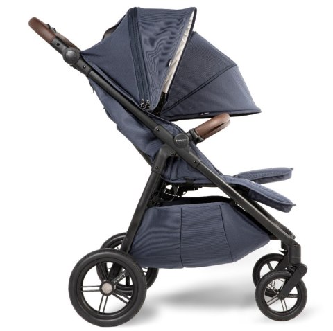 M.Twin x Wózek Bliźniaczy Mast Swiss Design - Blueberry, Koła HP, Regulowana Rączka