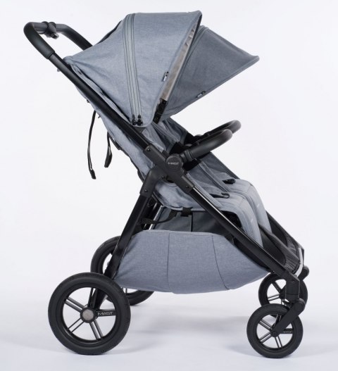 M.Twin x Wózek Bliźniaczy Mast Swiss Design - Glacier Lake, Koła HP, Stała Rączka