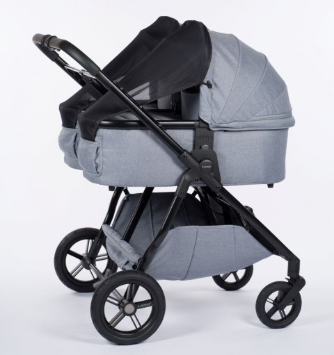 M.Twin x Wózek Bliźniaczy Mast Swiss Design - Glacier Lake, Koła HP, Stała Rączka