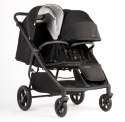 M.Twin x Wózek Bliźniaczy Mast Swiss Design - Onyx, Koła HP, Regulowana Rączka
