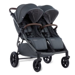 M.Twin x Wózek Bliźniaczy Mast Swiss Design - Volcanic Ash, Koła HP, Regulowana Rączka