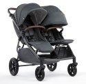 M.Twin x Wózek Bliźniaczy Mast Swiss Design - Volcanic Ash, Koła HP, Regulowana Rączka