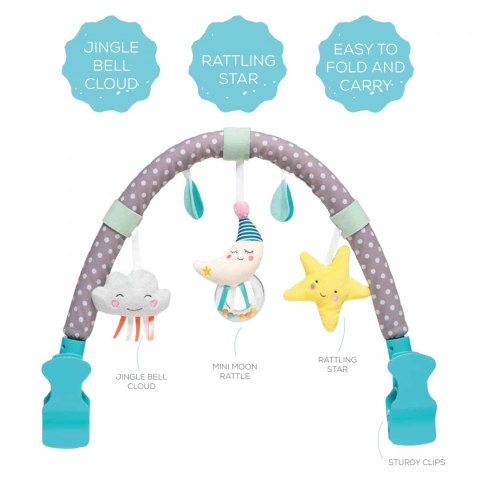 Miękki Pałąk do Wózka z Grzechoczącymi Zabawkami - Zabawa na Świeżym Powietrzu