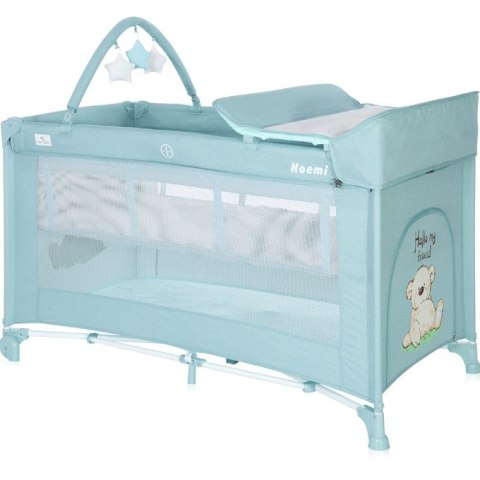 NOEMI 2 Blue Surf Teddy łóżeczko turystyczne