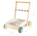 Pchacz drewniany wózek z klockami