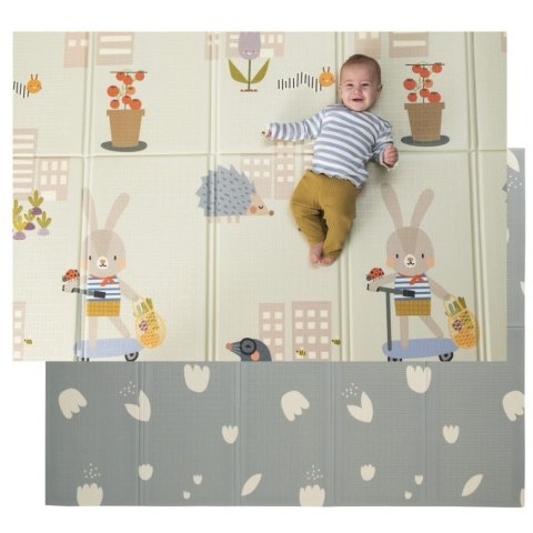 Piankowa Mata do Zabawy Taf Toys z Dwustronną Książeczką - Wygodne i Bezpieczne Miejsce do Zabawy dla Dziecka