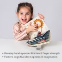 Taf Toys Fantasy Busy Book - Książeczka edukacyjna Przeciwieństwa 18m+ z zamkami, klamerkami i zabawami sensorycznymi