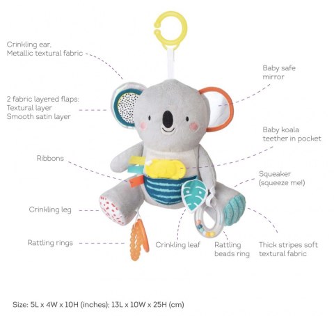Taf Toys Interaktywna Zabawka Koala Kimmy - Gryzak i Wielozmysłowa Zabawa