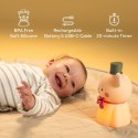 Taf Toys Lampka Nocna Mały Miś - silikonowa, łagodna lampka dla niemowląt