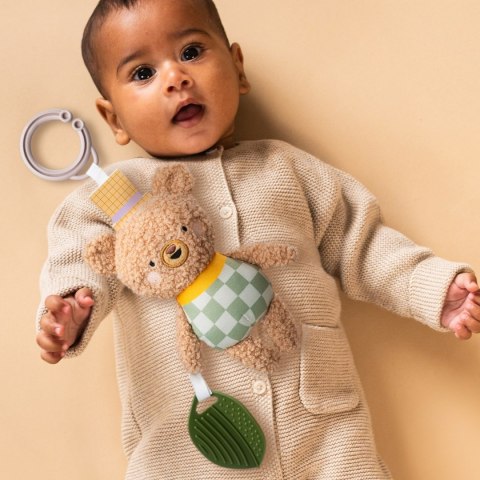 Taf Toys Miś Brendon - przytulanka sensoryczna z liściem-gryzakiem dla niemowląt