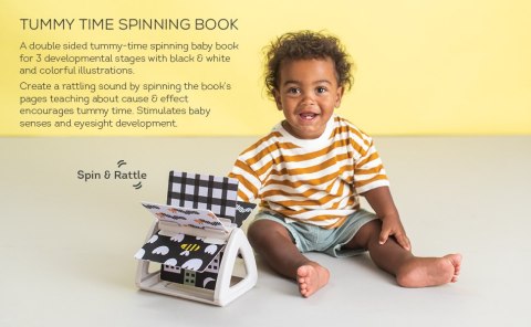 Taf Toys Obracająca się Książeczka Grzechocząca - Stymulacja Wzroku i Motoryki
