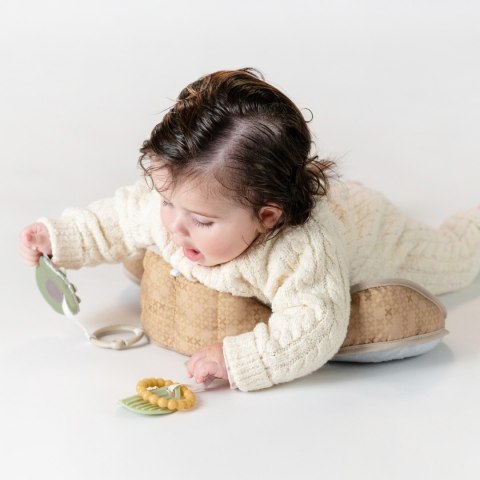 Taf Toys Poduszka do zabawy na brzuszku - Miś z grzechotką i gryzakiem