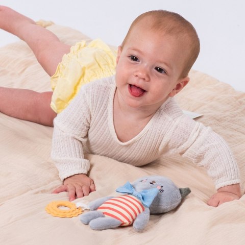 Taf Toys Przytulanka i Gryzak Clara - sensoryczny kotek dla niemowląt od 0 m+
