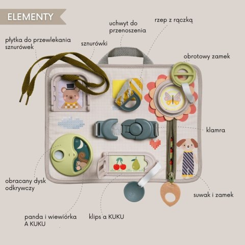 Taf Toys Tablica Edukacyjna - Zabawa A KUKU i trening rączek