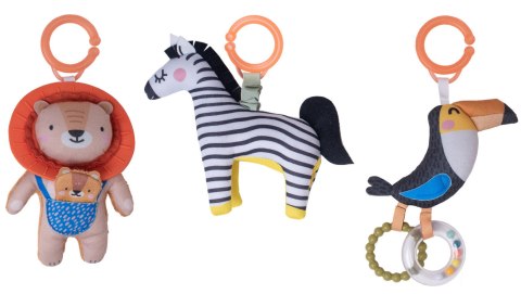 Taf Toys Zawieszka Wibrująca Zebra Dizi - Aktywna Zabawka z Wibracjami i Grzechotką