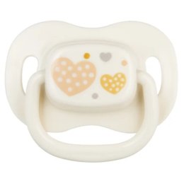 CANPOL 22/581 bei new Smoczek uspokajający silikonowy symetryczny 6-18 m-cy Newborn baby beżowy